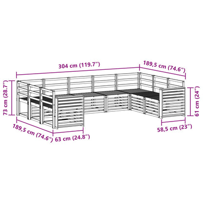 Sofa Sets Solid Acacia Wood