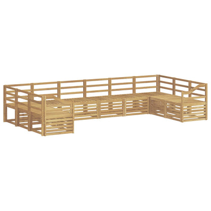 Outdoor Sofa Set 10 pcs White 363 x 185.5 x 73 cm