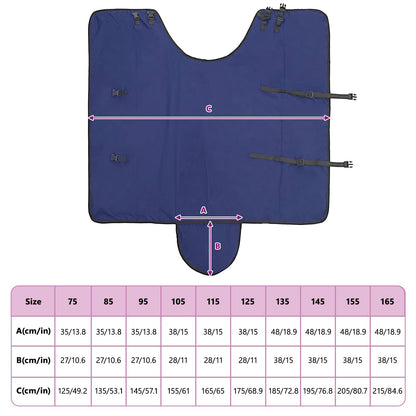 Horse Blanket Full Navy Blue 95 cm Polyester