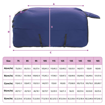 Horse Blanket Full Navy Blue 135 cm Polyester