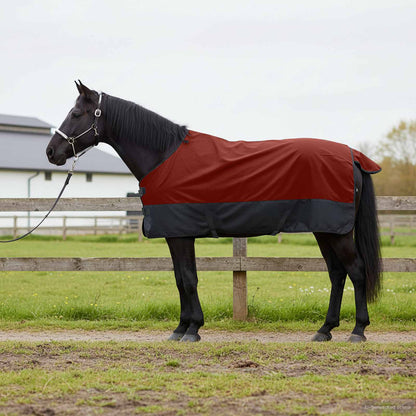 Horse Blanket Bordeaux and Black 125 cm Polyester