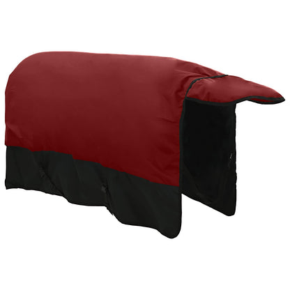 Horse Blanket Bordeaux and Black 125 cm Polyester