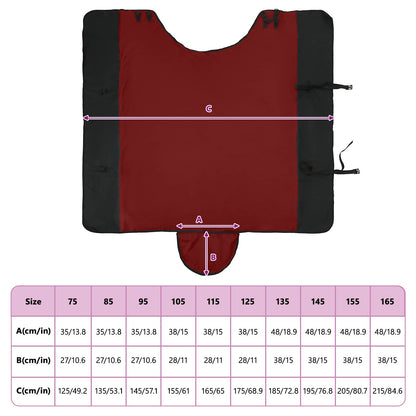 Horse Blanket Bordeaux and Black 125 cm Polyester