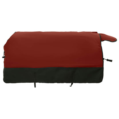Horse Blanket Bordeaux and Black 135 cm Polyester
