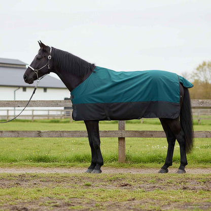 Horse Blanket Dark Green and Black 75 cm Polyester