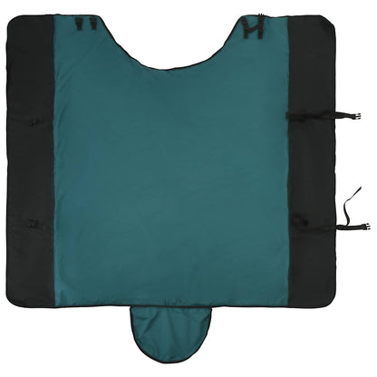 Horse Blanket Dark Green and Black 135 cm Polyester