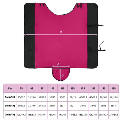 Horse Blanket Pink and Black 115 cm Polyester