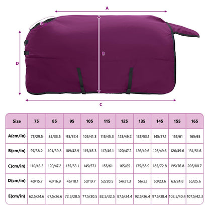 Horse Blanket Full Purple 125 cm Polyester