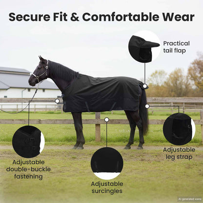 Horse Blanket Full Black 135 cm Polyester