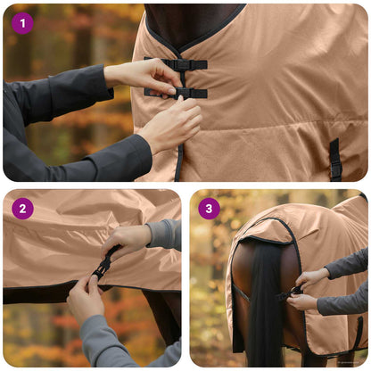 Horse Blanket Cappuccino 75 cm Polyester