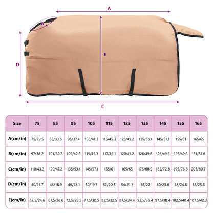 Horse Blanket Cappuccino 105 cm Polyester