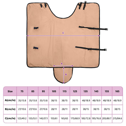 Horse Blanket Cappuccino 165 cm Polyester