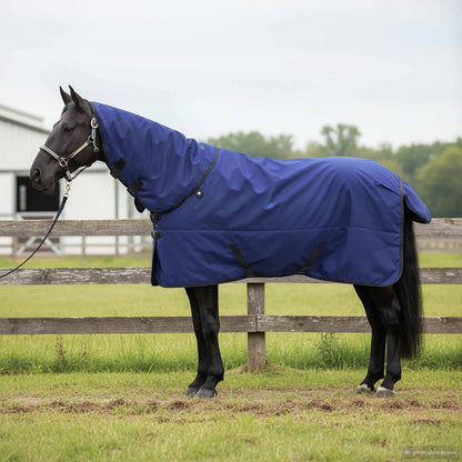 Horse Blanket Full Navy Blue 155 cm Polyester