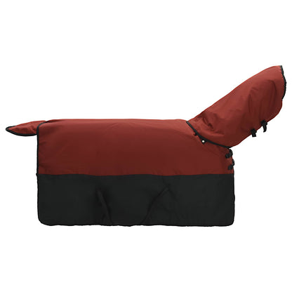 Horse Blanket Bordeaux and Black 135 cm Polyester