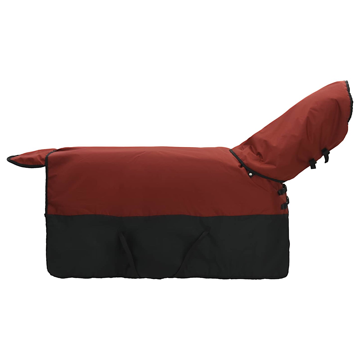 Horse Blanket Bordeaux and Black 145 cm Polyester