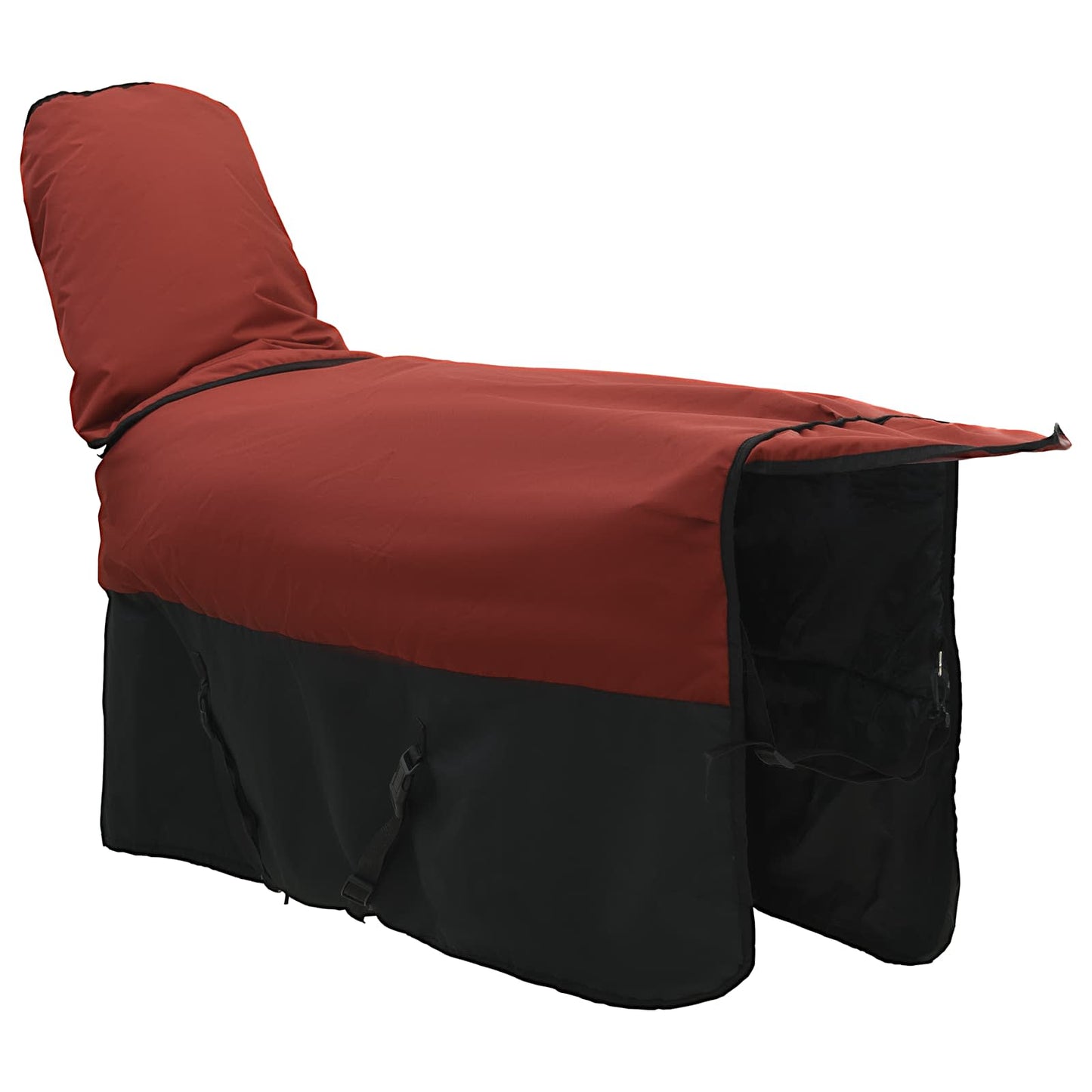 Horse Blanket Bordeaux and Black 145 cm Polyester