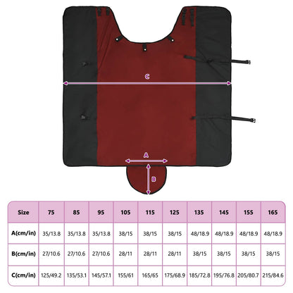 Horse Blanket Bordeaux and Black 145 cm Polyester