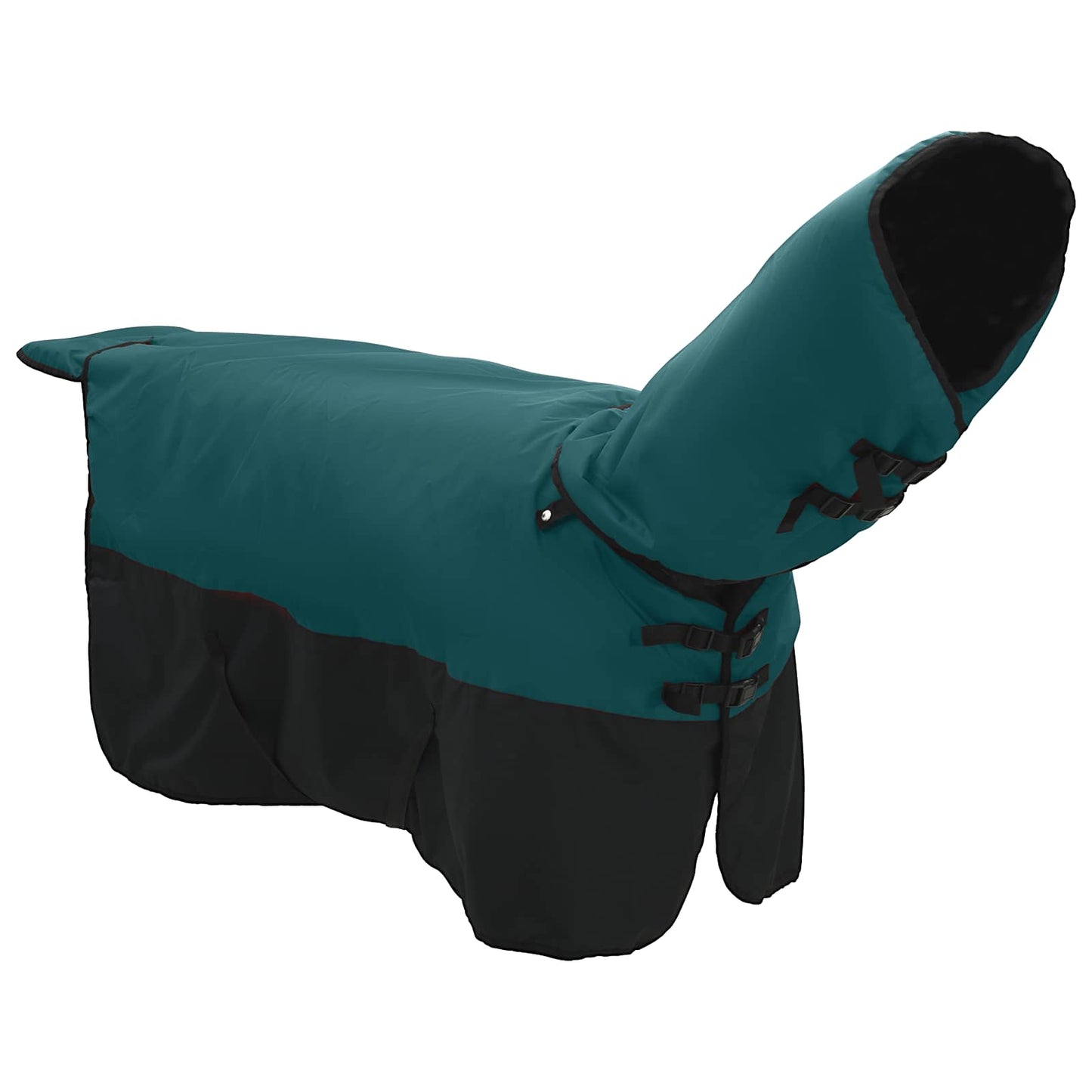 Horse Blanket Dark Green and Black 75 cm Polyester
