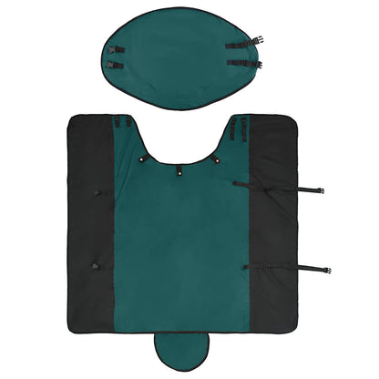 Horse Blanket Dark Green and Black 95 cm Polyester