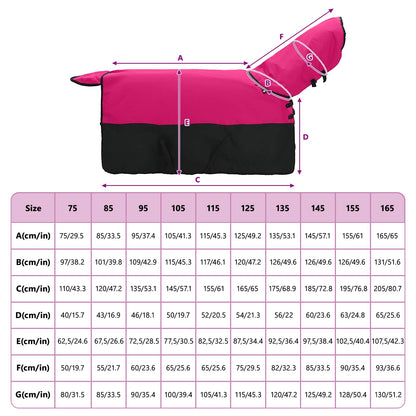 Horse Blanket Pink and Black 115 cm Polyester