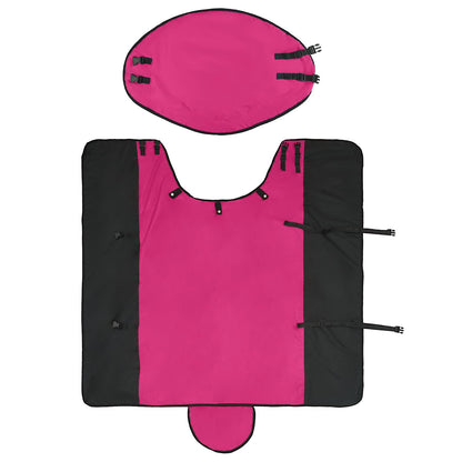 Horse Blanket Pink and Black 145 cm Polyester