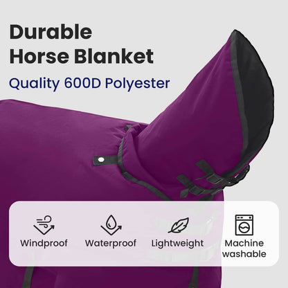 Horse Blanket Full Purple 85 cm Polyester