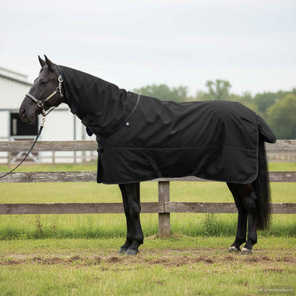 Horse Blanket Full Black 85 cm Polyester
