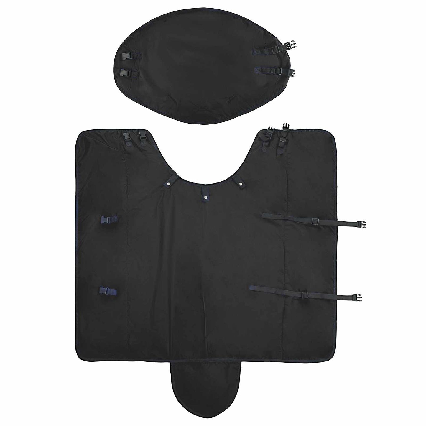 Horse Blanket Full Black 125 cm Polyester