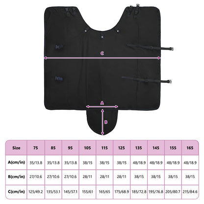 Horse Blanket Full Black 145 cm Polyester