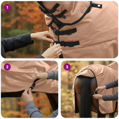Horse Blanket Cappuccino 85 cm Polyester