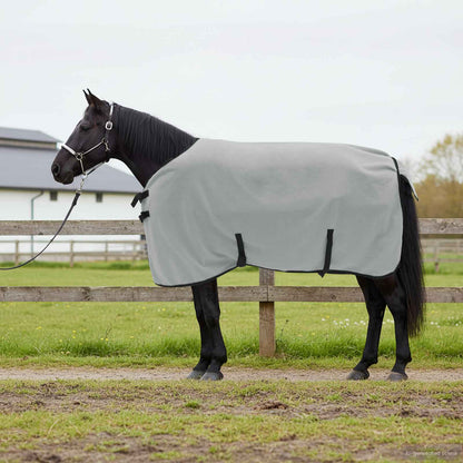 Horse Blanket Full Light Grey and Pink 85 cm Polyester