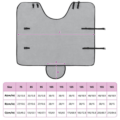 Horse Blanket Full Light Grey and Pink 95 cm Polyester