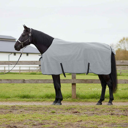 Horse Blanket Full Light Grey and Pink 135 cm Polyester