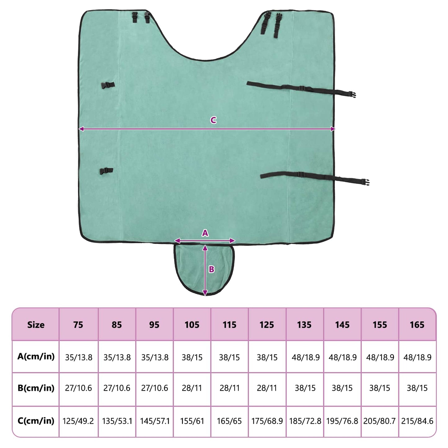 Horse Blanket Special Green 155 cm Polyester