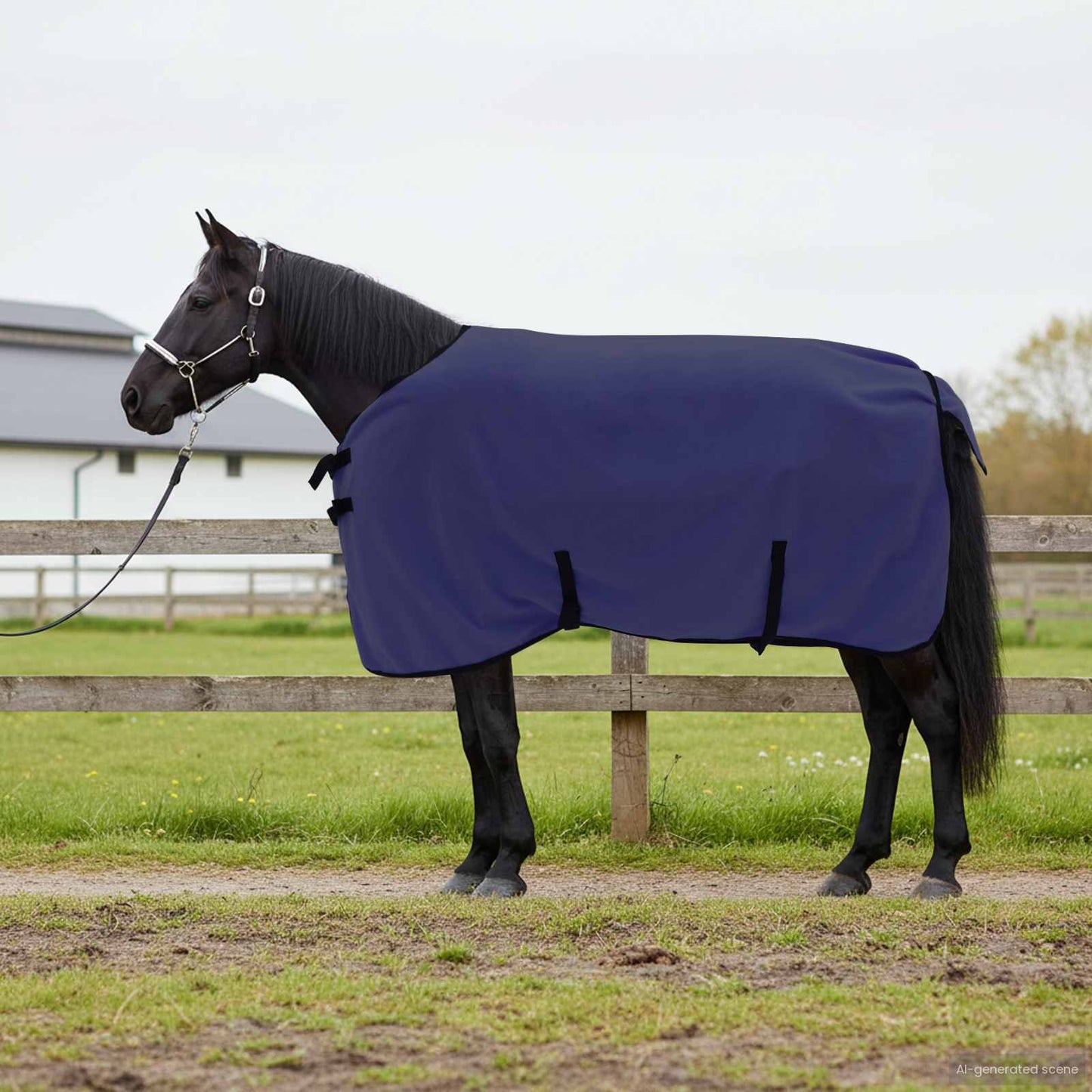 Horse Blanket Navy Blue 85 cm Polyester