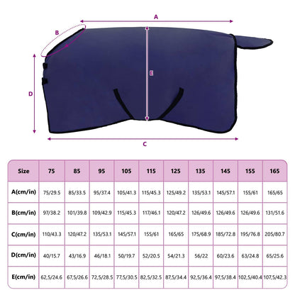 Horse Blanket Navy Blue 95 cm Polyester