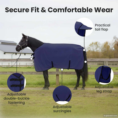 Horse Blanket Navy Blue 115 cm Polyester