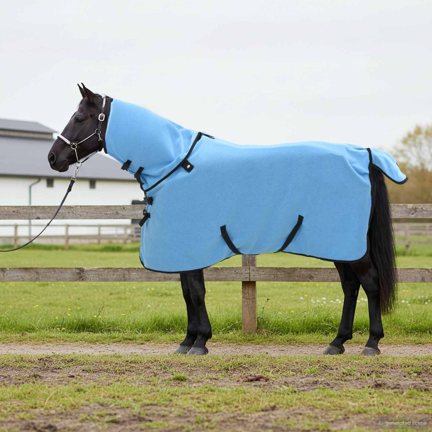 Horse Blanket Full Aqua 115 cm Polyester
