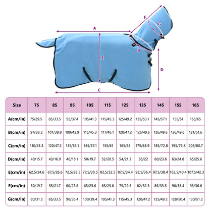 Horse Blanket Full Aqua 115 cm Polyester