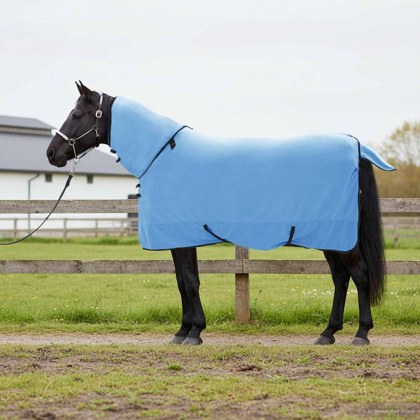 Horse Blanket Full Aqua 125 cm Polyester