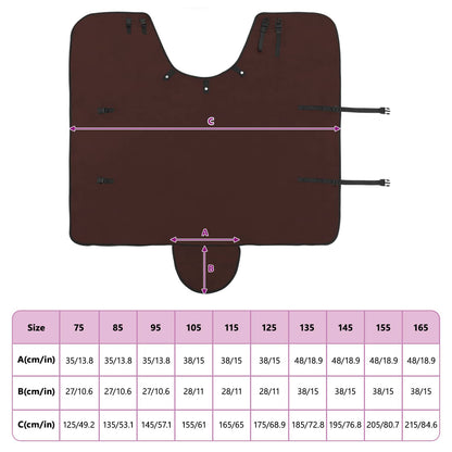 Horse Blanket Full Dark Brown 85 cm Polyester