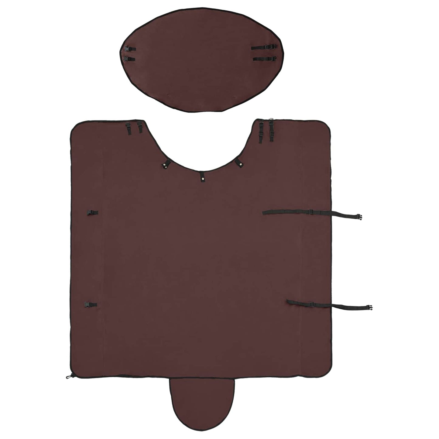 Horse Blanket Full Dark Brown 125 cm Polyester