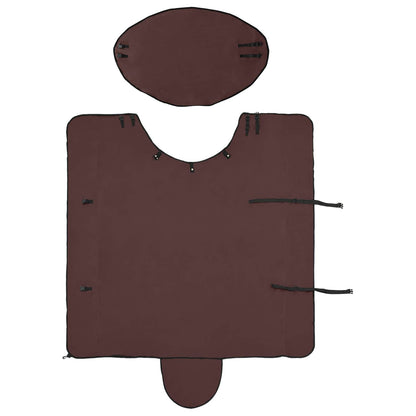 Horse Blanket Full Dark Brown 145 cm Polyester
