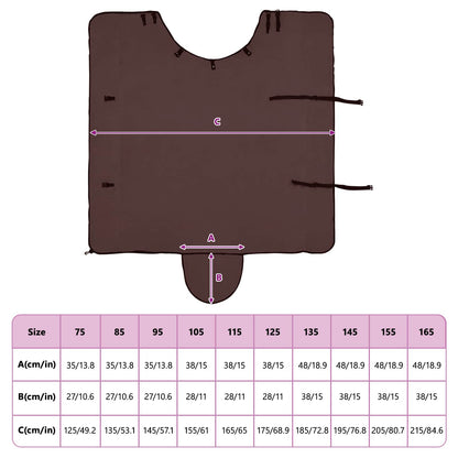 Horse Blanket Full Dark Brown 155 cm Polyester