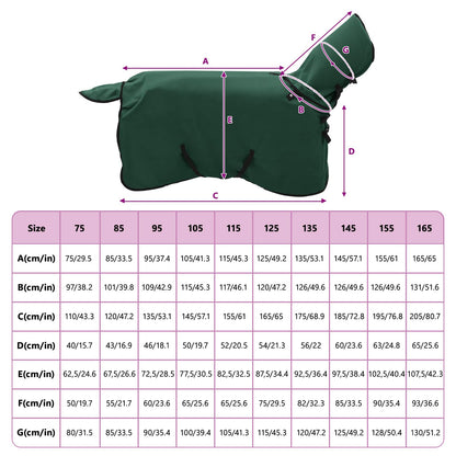 Horse Blanket Full Dark Green 75 cm Polyester