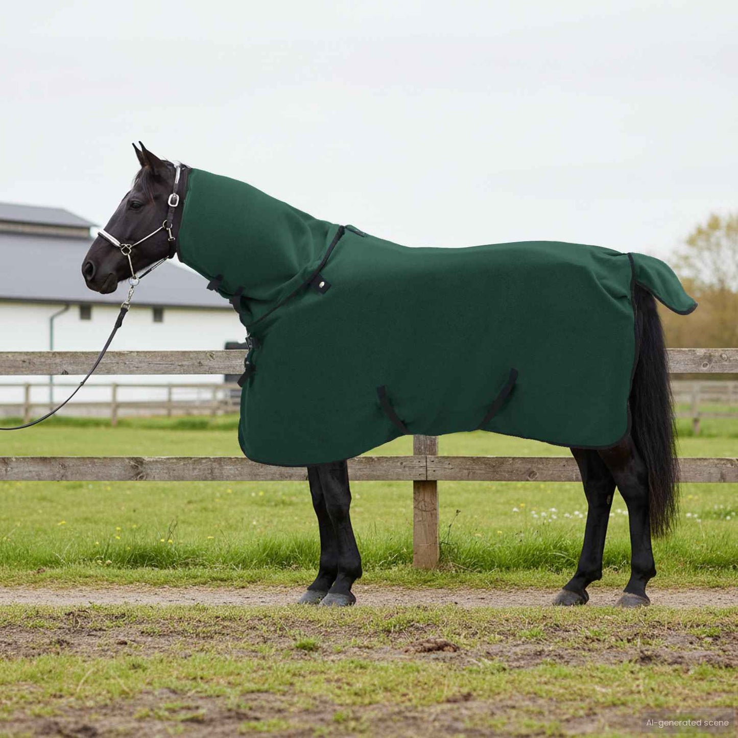 Horse Blanket Full Dark Green 105 cm Polyester