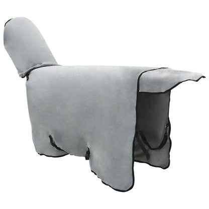 Horse Blanket Full Light Grey and Pink 95 cm Polyester