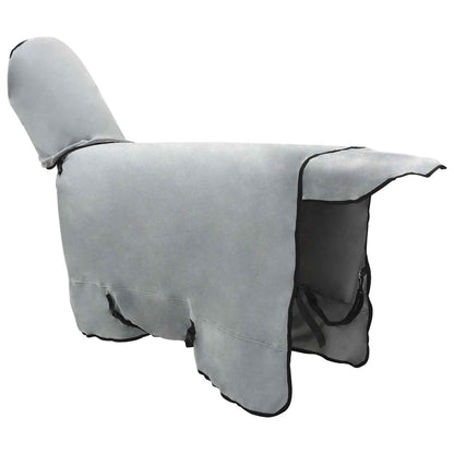Horse Blanket Full Light Grey and Pink 125 cm Polyester