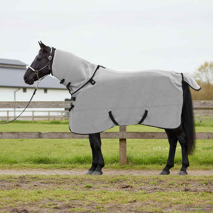 Horse Blanket Full Light Grey and Pink 135 cm Polyester