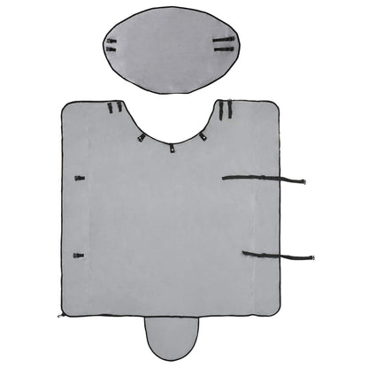 Horse Blanket Full Light Grey and Pink 135 cm Polyester
